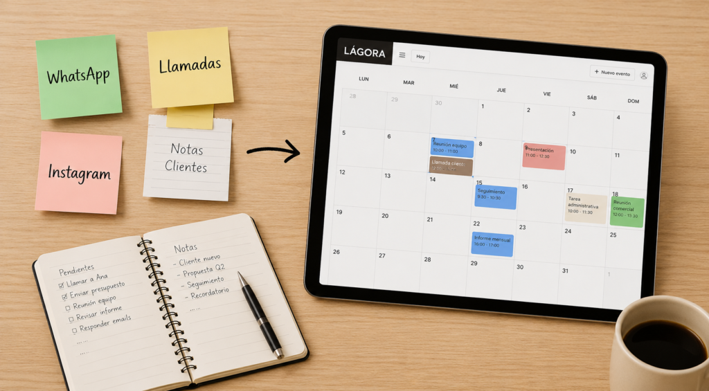 Tener una agenda difícil de gestionar